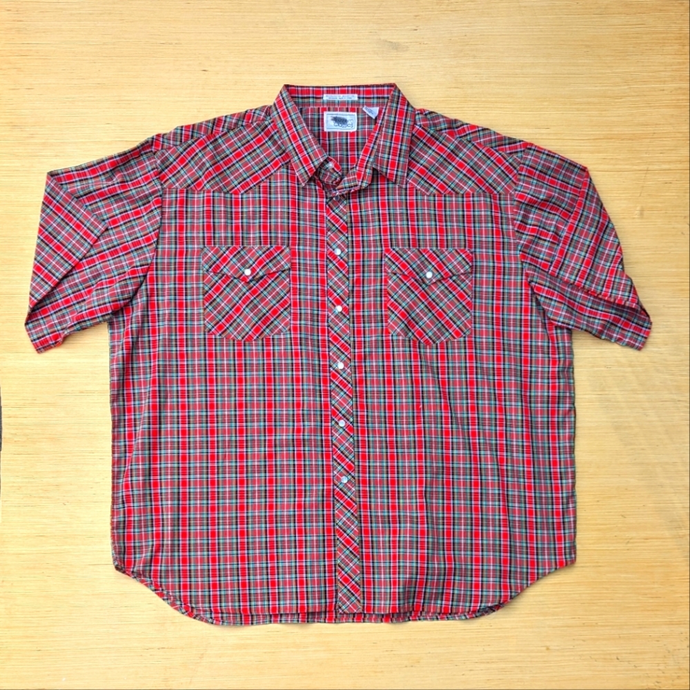 Southern Classics vintage pearl snap shirt 2XL western style